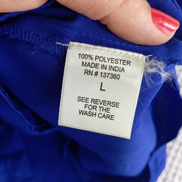 Cobalt Blue Elegant Top - Picture 6 of 8